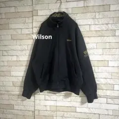 Wilson ウィルソン ジャージ 上 黒 ブラック 部活 テニス スポーツ