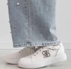 ランダ RANDA モノグラムデザインベーシックスニーカー （WHITE）のサムネイル
