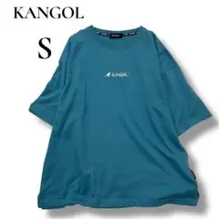 カンゴール　KANGOL ロゴ刺繍 クルーネックTシャツ サイドスリット　S