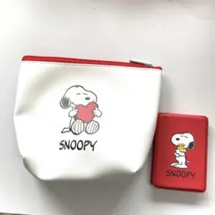 DHC スヌーピーポーチとミラーのセット
