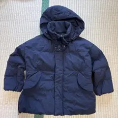 LOWRYS FARM エアサーマルフードブルゾン ブラック130cm