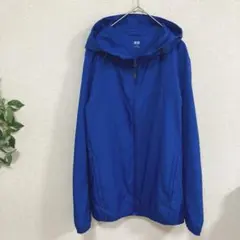 UNIQLO ポケッタブルパーカー ブルー M