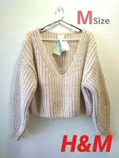 【新品未使用】H&M 深Vネックざっくりニット