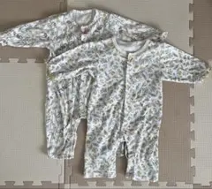 花柄ロンパース2点セット　70-80cm