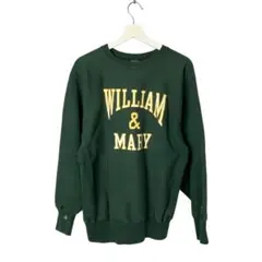 刺繍タグ 90's Champion リバースウィーブ グリーン カレッジ3段