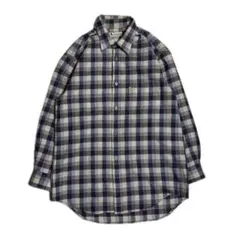 訳あり⭐️ Aquascutum アクアスキュータム　チェック　ネルシャツ　L