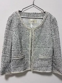 BALLESY ノーカラージャケット ツイード セレモニー