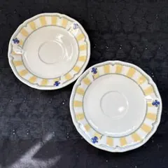 ノリタケ　ホームクラフト　サマーエステート　カップ&ソーサーのソーサーのみ2枚