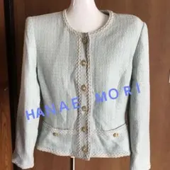 HANAEMORI ミントグリーン ノーカラージャケット