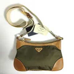 プラダ　アーカイブ　ナイロン　レザー　ショルダーバッグ　tessuto lux