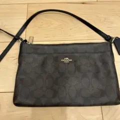 COACH コーチ ショルダーバッグ F58316 シグネチャー ブラウン
