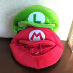 マリオ・ルイージ ぬいぐるみキャップセット　帽子