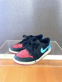 ⭐︎NIKE AIR JORDAN 1 LOW ブラック レッド ブルー25cm⭐︎