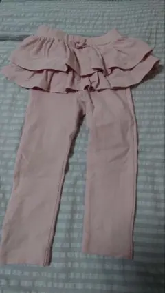 保育園★フリルレギンスパンツ◎スカパンピンク90UNIQLOお着替え