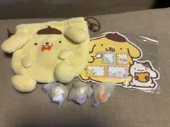 ポムポムプリン　ラウンドワン限定　だきつきポシェット　マフィン4個セット ④ポムポムプリン ラウンドワン限定 だきつきポシェット ぬいぐるみ