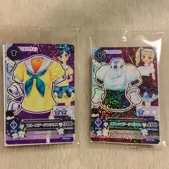 アイカツ カード 復刻 セブンイレブン 2枚セット　霧矢あおい　藤堂ユリカ