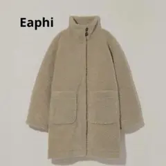 ☆Eaphi checkered boa coat☆ベージュ
