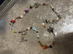 ハンドメイド カラフルビーズ ネックレス