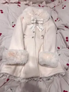 LIZ LISA ビジューリボンミニ丈Aラインコート リズリサ