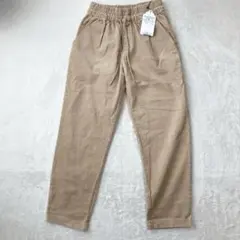 シューラルー イージーテーパードパンツ ベージュ Ｍ コーデュロイ ウエストゴムのサムネイル