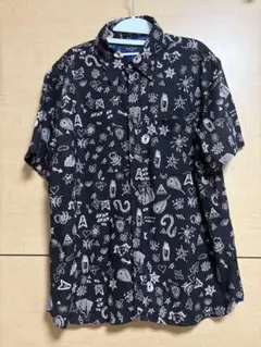Paul Smith JEANS 総柄半袖シャツ ブラック Mのサムネイル