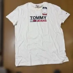 TOMMY JEANS Tシャツ ホワイト ロゴ