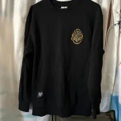 ハリー・ポッター 刺繍ロゴ ブラックスウェット