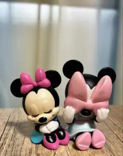 Disney ミニーマウス ガチャガチャフィギュア 2体セットのサムネイル