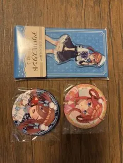 五等分の花嫁コラボ ファミマ限定　アクリルスタンド 中野三玖 缶バッジ2個セット