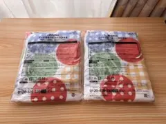 familiar こどもちゃれんじ フード付き ベビーバスタオル　２枚セット