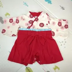 【値下げ可能】chil2 着物ロンパース 60センチ　お食い初め