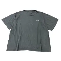 NIKE オーバーサイズTシャツ　ブラック　ロゴ刺繍　ブラック　古着　8#f
