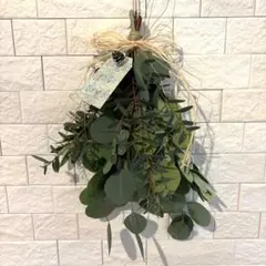 ユーカリとオリーブのナチュラルスワッグ