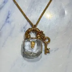 ♡スワロフスキー　クリスタル　ネックレス　カデナ＆キー