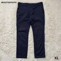 BEAUTY&YOUTH ネイビーパンツ XL テーパード チノパン