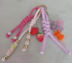 パラコード　じゃらじゃらキーホルダー　ハンドメイド