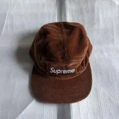 Supreme コーデュロイキャップ 茶色