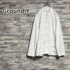 GROUND Y 19SS Broad China Shirt WHT/L