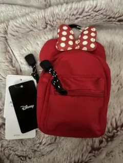 Disney ミニーマウス ポーチ 赤