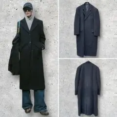 JEAN PAUL GAULTIER ブラック ステンカラーコート 深水光太 JEAN PAUL GAULTIER ブラック ステンカラーコート 深水光太