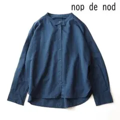 nop de nod ノップドゥノッド リネンコットン ブラウス シャツ M