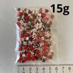 樹脂フレーク　15g いちごハート