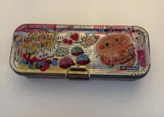 昭和レトロ　BOXY 缶ペンケース【新品・超美品！】✖️５個　セット JP80年代ファンシー文具♡ハートとドットの缶ペンケース Vintage