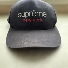 【希少】Supreme ベースボールキャップ 紺　シュプリーム　クラシックロゴ