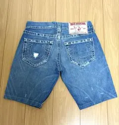 激レア トゥルーレリジョン RICKY デニムハーフパンツ 36 メキシコ製