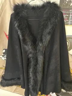 y2k ファーポンチョ　アウター