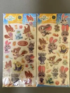 ディズニー　ポップシール2枚セット