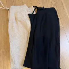 ユニクロ ウォッシャブルリブニットパンツ