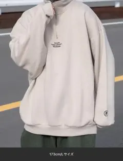【完売品・美品】裏起毛ハーフジップスウェット