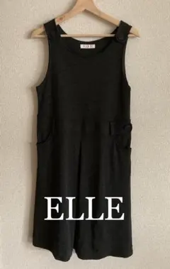 ELLE ワンピース マタニティ 9号 ダークグレー チャコールグレー